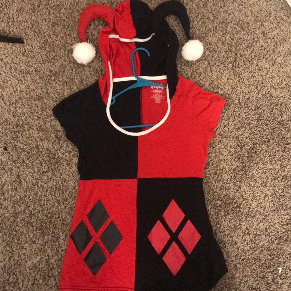 Harley Quinn shirt with Hoodie